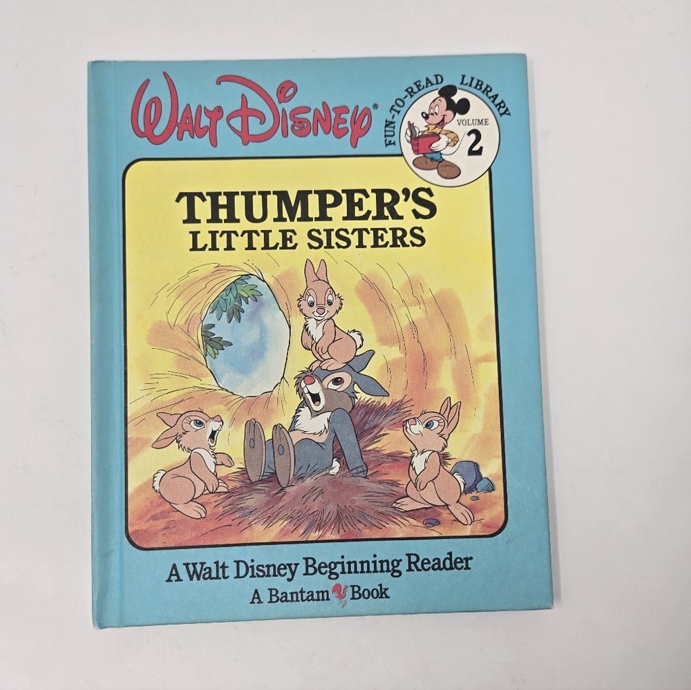 Thumpers Little Sisters Walt Disney Fun-To-Read Library Volume 2 1986 Hardback